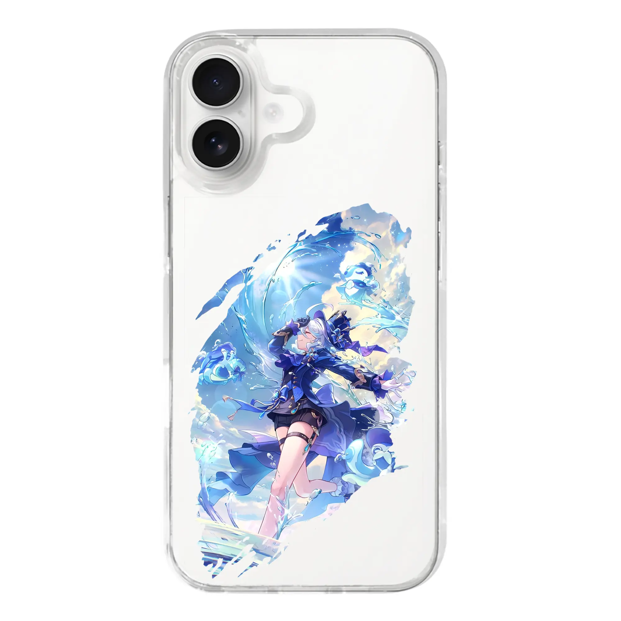 原 神 グッズ フリーナ - iPhone 17シリーズ 透明スマホケース – 薄型・耐衝撃・精密フィット保護カバー